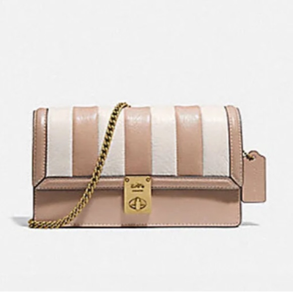 Coach Hutton Clutch With Colorblock Quilting 856
